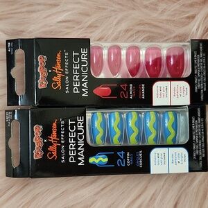 Brand New SALLY HANSEN X RINGPOP PERFECT MANICURE PRESS-ON FALSE NAILS-2CT